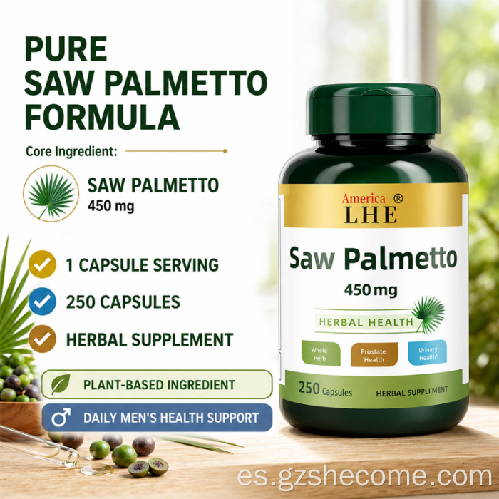 Shecome Saw Palmetto 250 Cápsulas para la Salud Urinaria